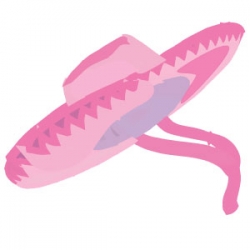 Red Hat Pin artwork # 26 pink